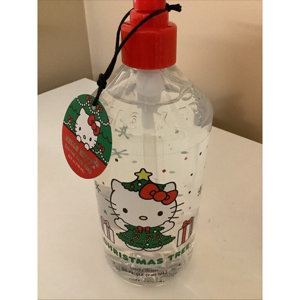 Hello Kitty Christmas Tree Scented 25oz. Hand Soap. New With Tags.